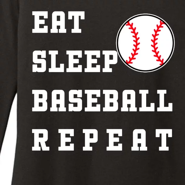 Eat Sleep Baseball Repeat Womens CVC Long Sleeve Shirt