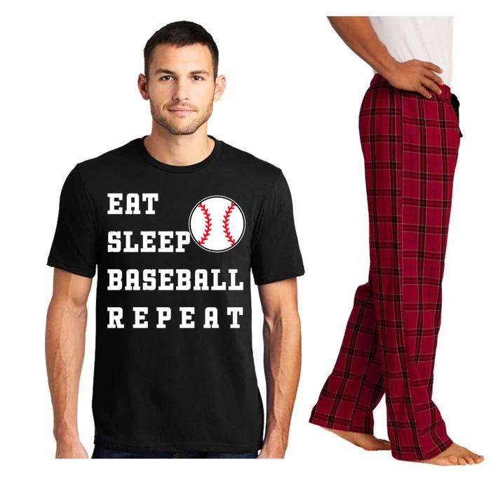 Eat Sleep Baseball Repeat Pajama Set