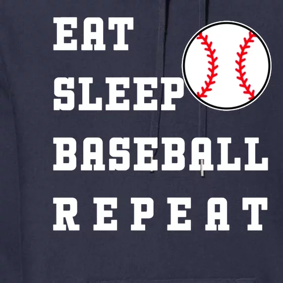 Eat Sleep Baseball Repeat Premium Hoodie