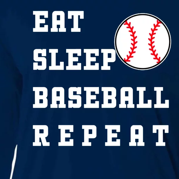 Eat Sleep Baseball Repeat Cooling Performance Long Sleeve Crew