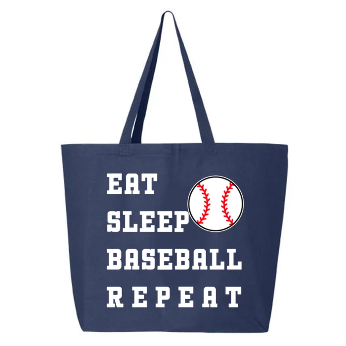 Eat Sleep Baseball Repeat 25L Jumbo Tote