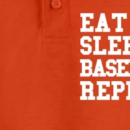 Eat Sleep Baseball Repeat Meaningful Gift Dry Zone Grid Performance Polo