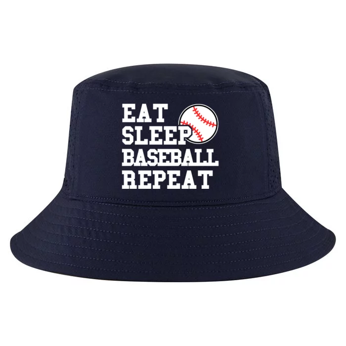 Eat Sleep Baseball Repeat Meaningful Gift Cool Comfort Performance Bucket Hat