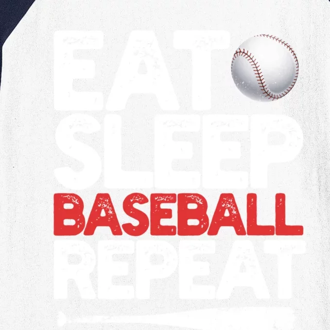 Eat Sleep Baseball Repeat Catcher Pitcher Baseball Baseball Sleeve Shirt