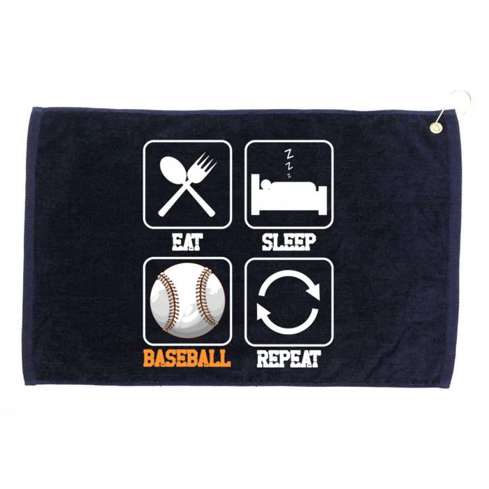 Eat Sleep Baseball Repeat Baseball Gift Grommeted Golf Towel