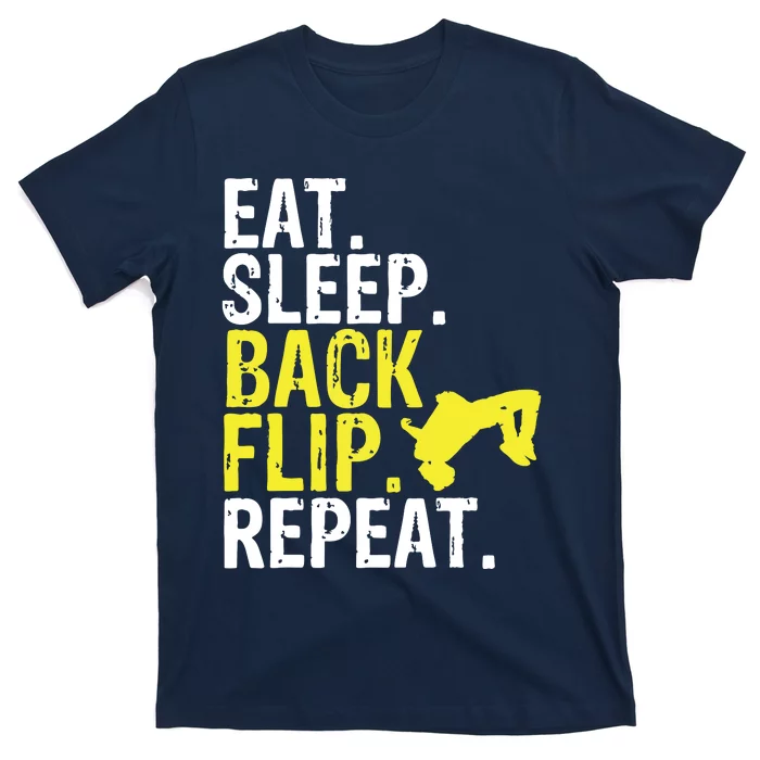 Eat Sleep Back Flip Repeat Acrobat Gymnastics Gift T-Shirt