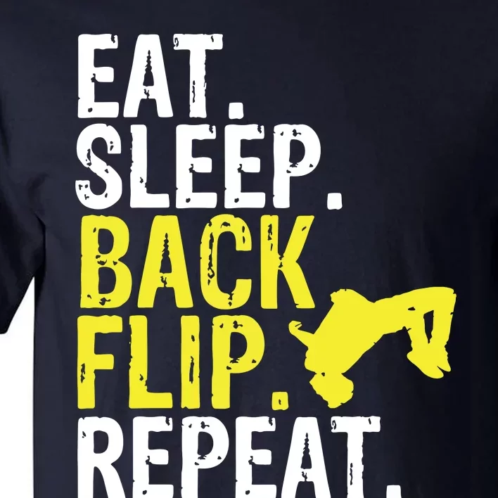 Eat Sleep Back Flip Repeat Acrobat Gymnastics Gift Tall T-Shirt