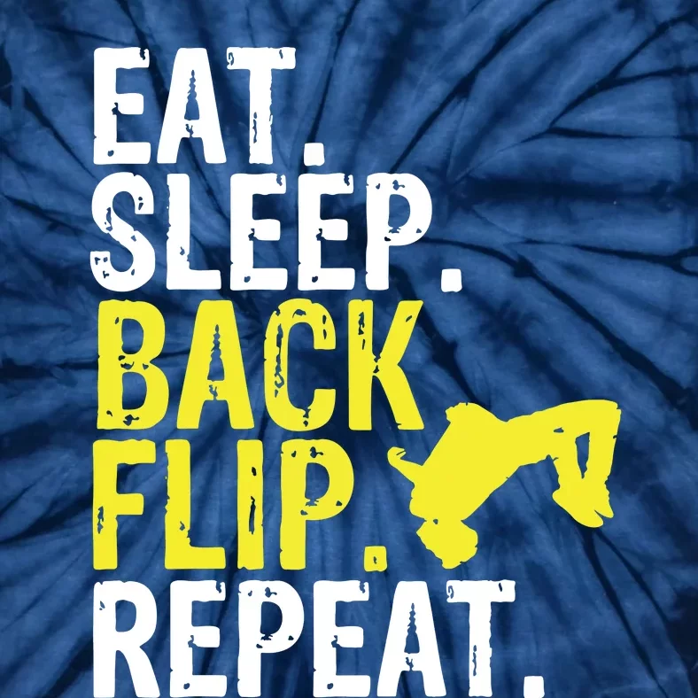 Eat Sleep Back Flip Repeat Acrobat Gymnastics Gift Tie-Dye T-Shirt