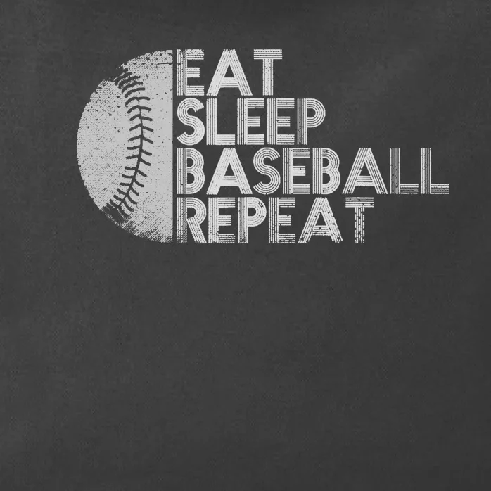 Eat Sleep Baseball Repeat Baseball Player Funny Baseball Zip Tote Bag