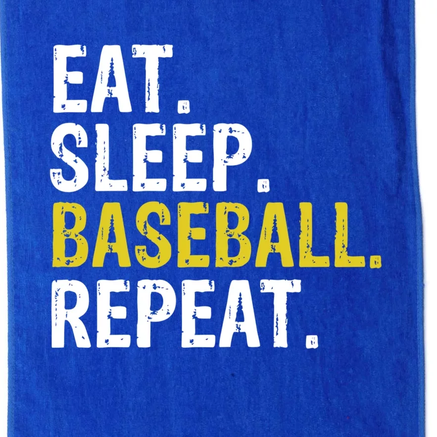 Eat Sleep Baseball Repeat Gift Platinum Collection Golf Towel