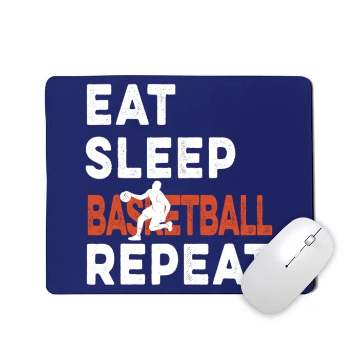 Eat Sleep Basketball Repeat Basketball Sports Funny Mousepad