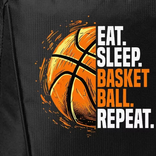 Eat Sleep Basketball Repeat Funny Basketball Lovers City Backpack