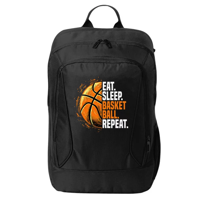 Eat Sleep Basketball Repeat Funny Basketball Lovers City Backpack