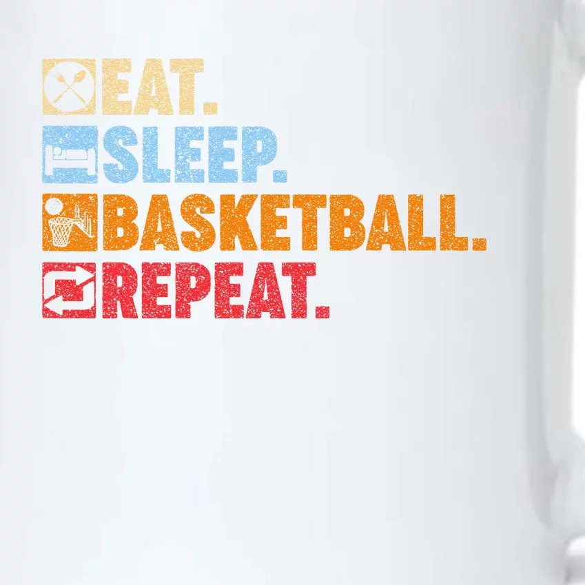 Eat Sleep Basketball Repeat Black Color Changing Mug