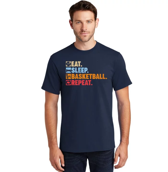 Eat Sleep Basketball Repeat Tall T-Shirt