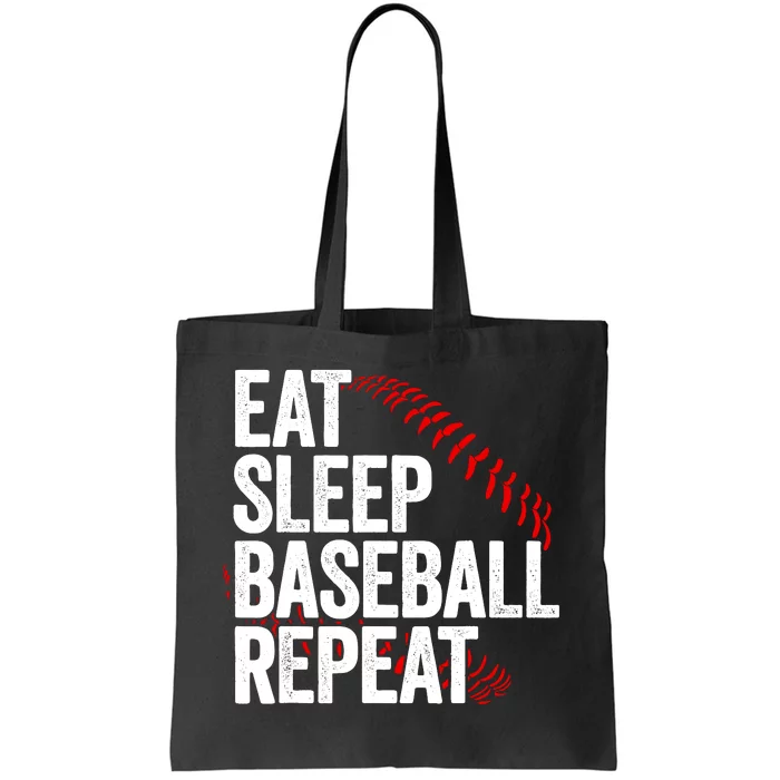 Eat Sleep Baseball Repeat Tote Bag