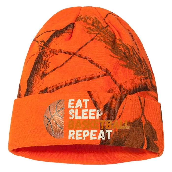 Eat Sleep Basketball Repeat Fun Basketball Fans Kati - 12in Camo Beanie