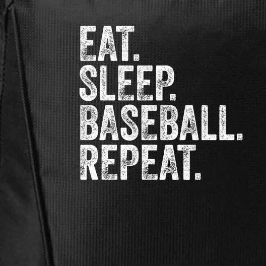 Eat Sleep Baseball Repeat City Backpack