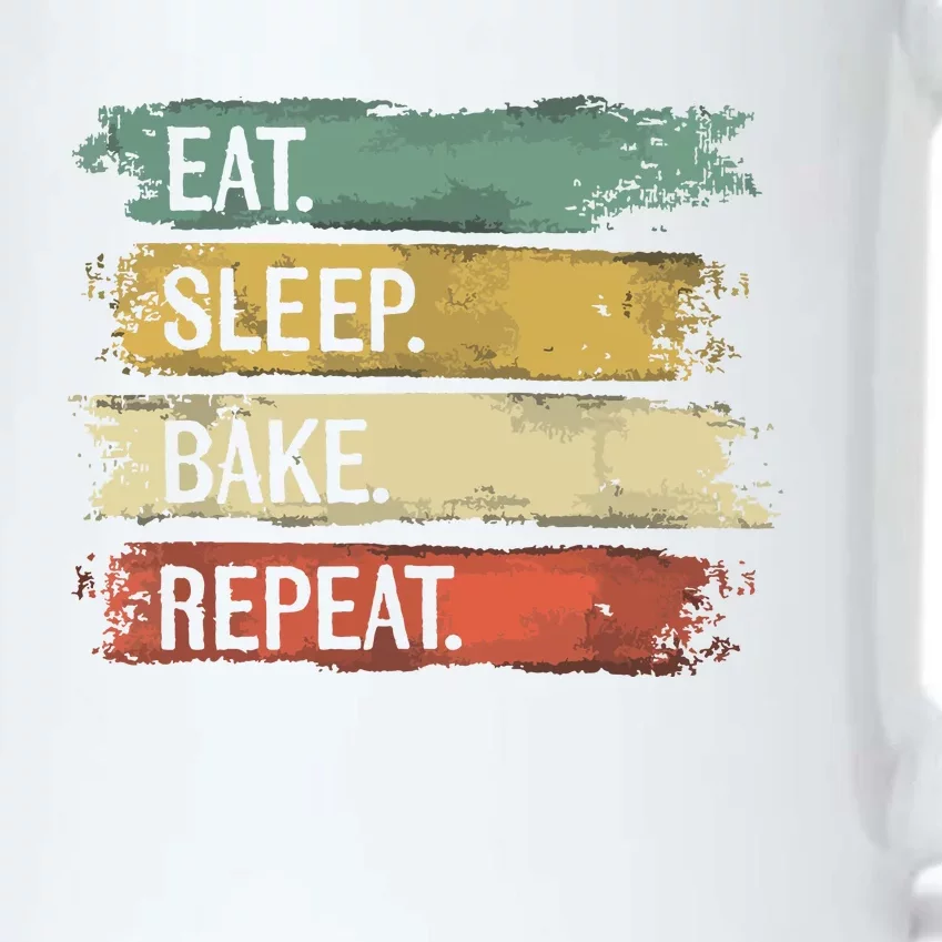 Eat Sleep Bake Repeat Pastry Chef Baker Bakery Baking Black Color Changing Mug