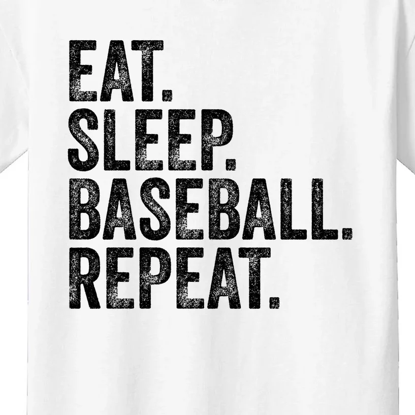 Eat Sleep Baseball Repeat Kids T-Shirt