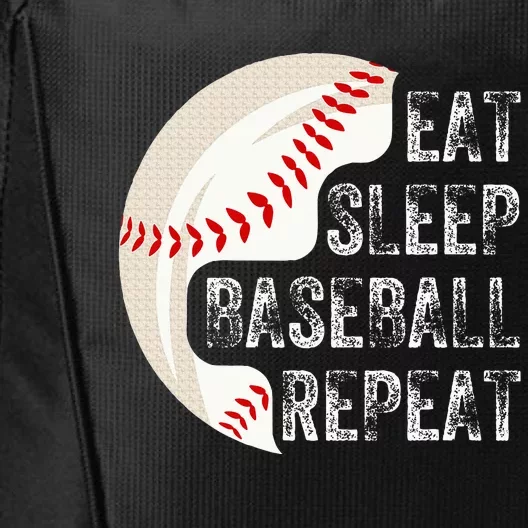 Eat Sleep Baseball Repeat Baseball City Backpack