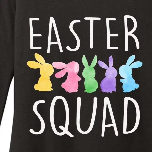 EASTER SQUAD Bunny Rabbit Funny Easter Day Womens CVC Long Sleeve Shirt