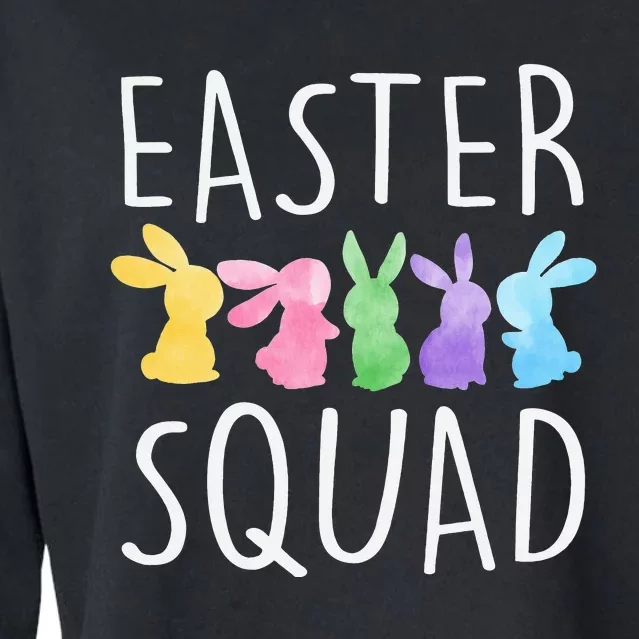 EASTER SQUAD Bunny Rabbit Funny Easter Day Cropped Pullover Crew