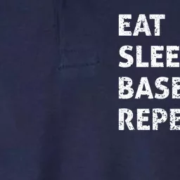 Eat Sleep Baseball Repeat Baseball Player Funny Baseball Softstyle Adult Sport Polo