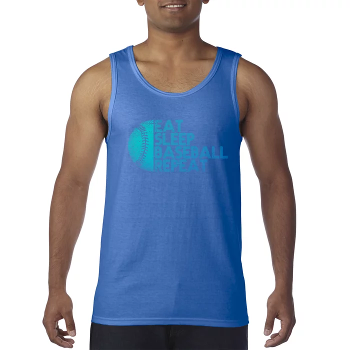 Eat Sleep Baseball Repeat Baseball Player Funny Baseball Gift Tank Top