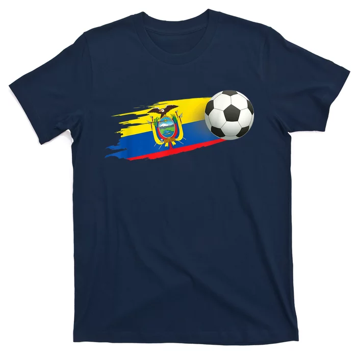 Ecuador Soccer Ball Ecuador Flag Jersey - Ecuador Football T-Shirt