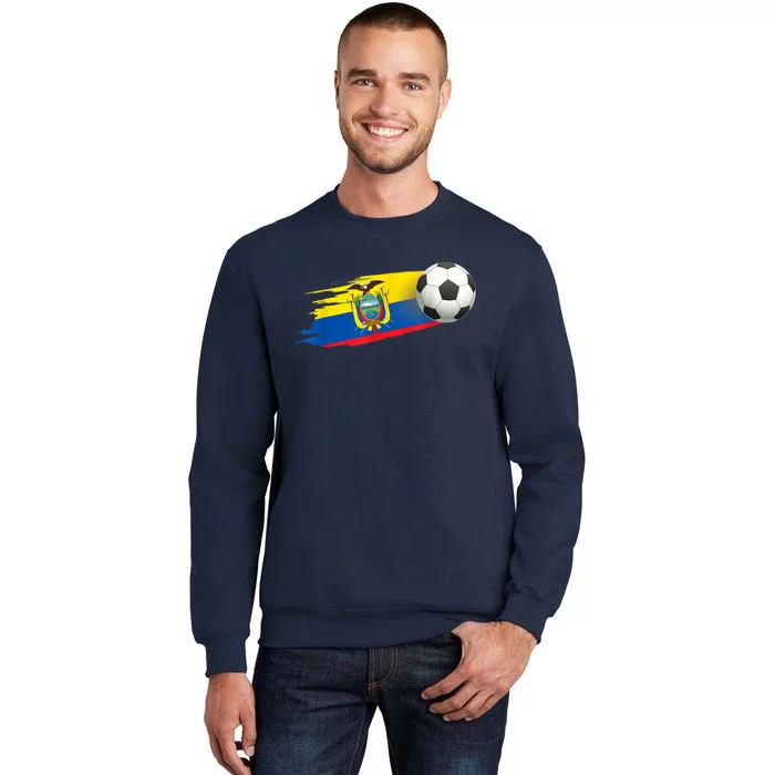 Ecuador Soccer Ball Ecuador Flag Jersey - Ecuador Football Tall Sweatshirt