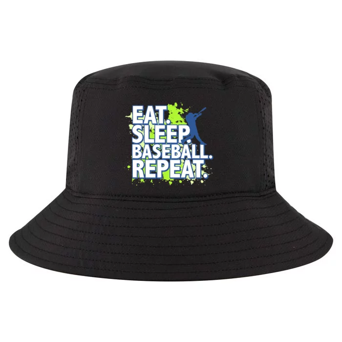 Eat Sleep Baseball Repeat Cool Comfort Performance Bucket Hat