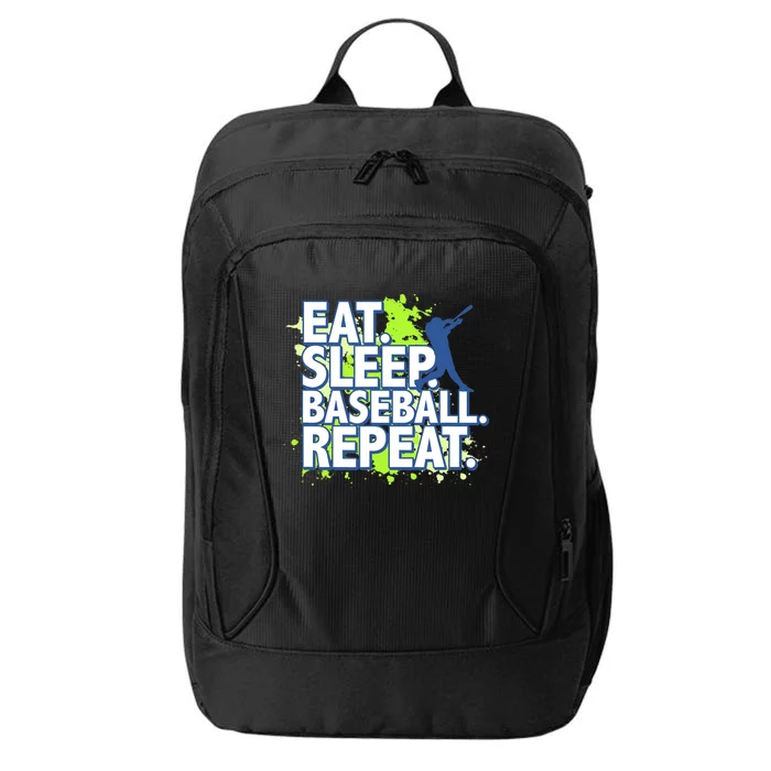 Eat Sleep Baseball Repeat City Backpack