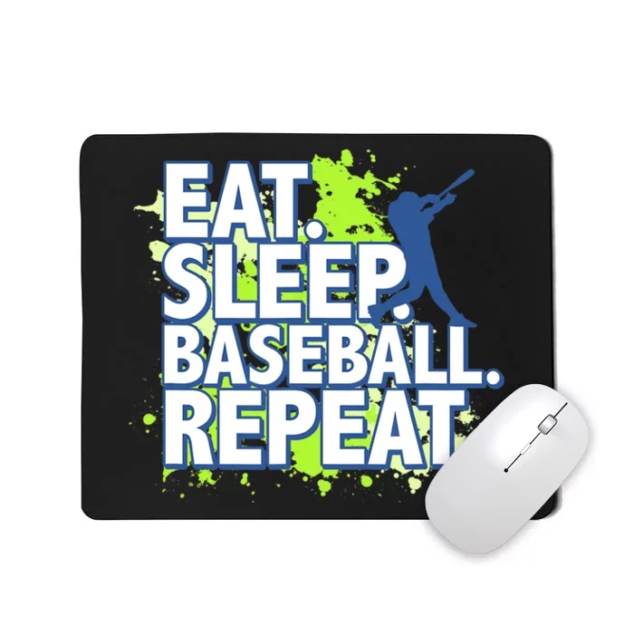 Eat Sleep Baseball Repeat Mousepad