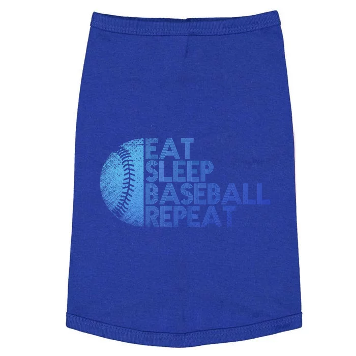 Eat Sleep Baseball Repeat Baseball Player Funny Baseball Gift Doggie Tank