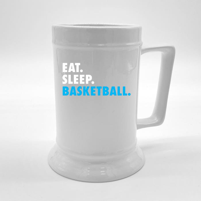 EAT SLEEP BASKETBALL Front & Back Beer Stein