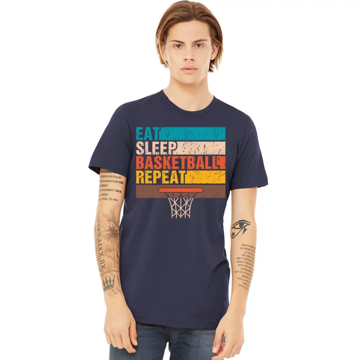 Eat. Sleep. Basketball. Repeat. Basketball Youths Bball Premium T-Shirt