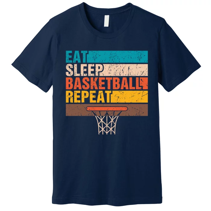 Eat. Sleep. Basketball. Repeat. Basketball Youths Bball Premium T-Shirt