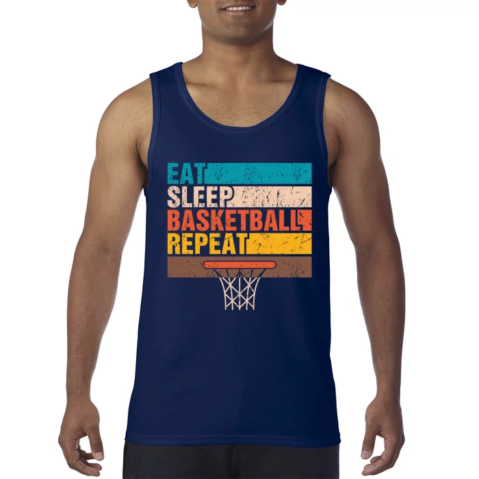 Eat. Sleep. Basketball. Repeat. Basketball Youths Bball Tank Top