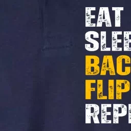 Eat Sleep Back Flip Repeat Acrobat Gymnastics Gift Softstyle Adult Sport Polo