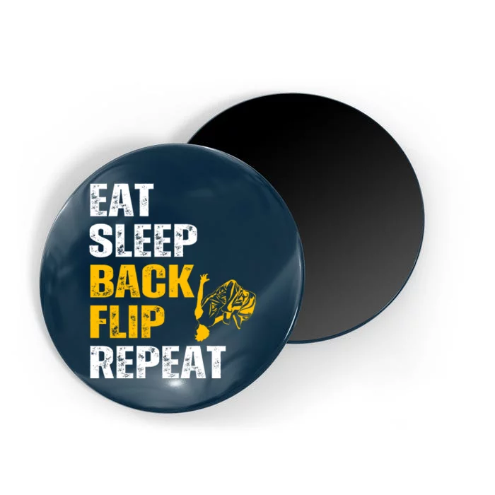 Eat Sleep Back Flip Repeat Acrobat Gymnastics Gift Magnet