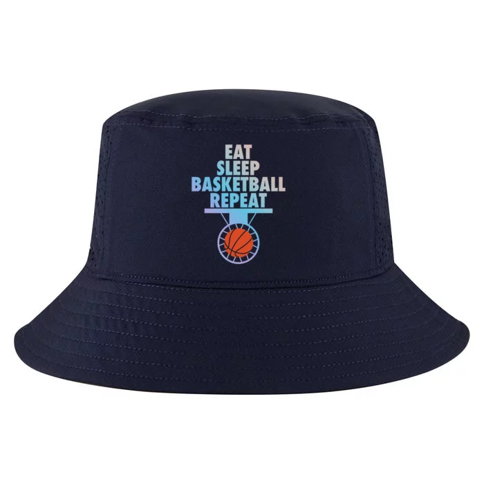 Eat Sleep Basketball Repeat Cool Basketball Sport Player Tee Funny Gift Cool Comfort Performance Bucket Hat