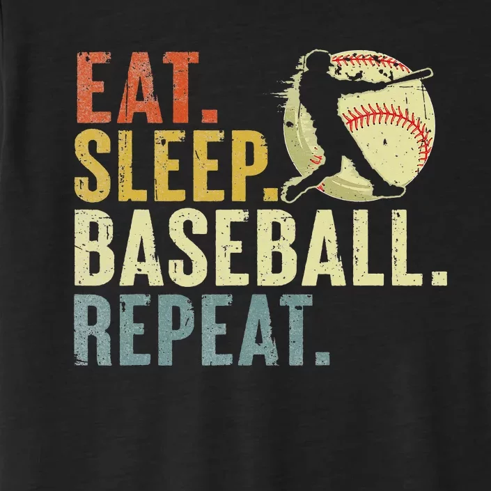 Eat Sleep Baseball Repeat Funny Baseball Lover ChromaSoft Performance T-Shirt