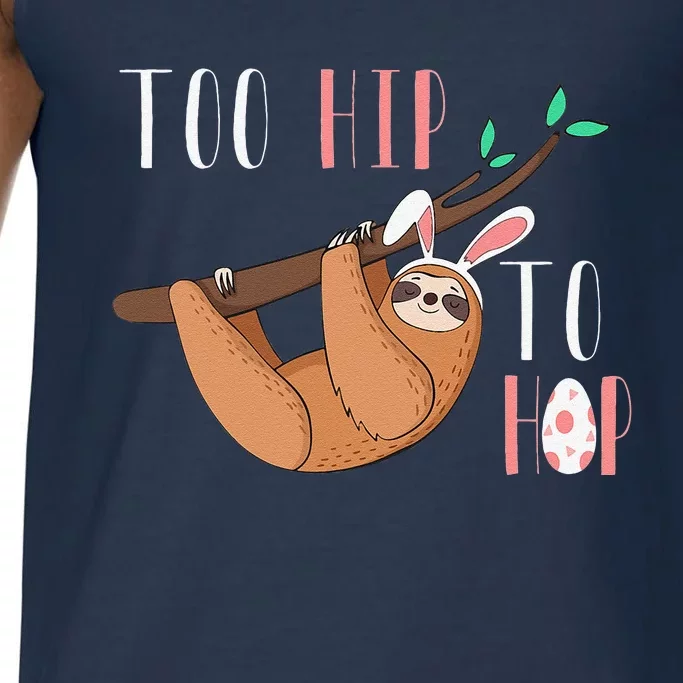 Easter Sloth Bunny Gift Women Comfort Colors® Tank Top