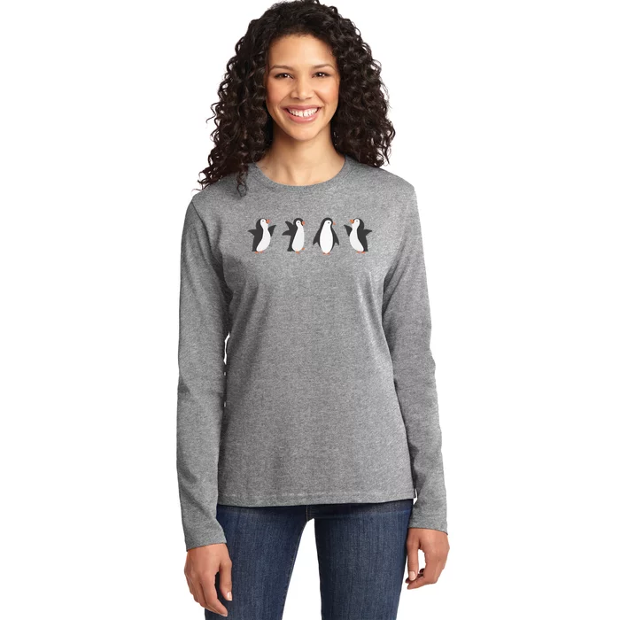 Emperor Sea Bird King Penguin Lover Penguin Ladies Long Sleeve Shirt