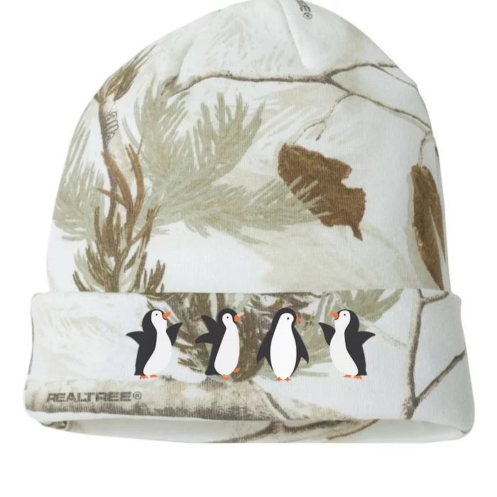 Emperor Sea Bird King Penguin Lover Penguin Kati - 12in Camo Beanie