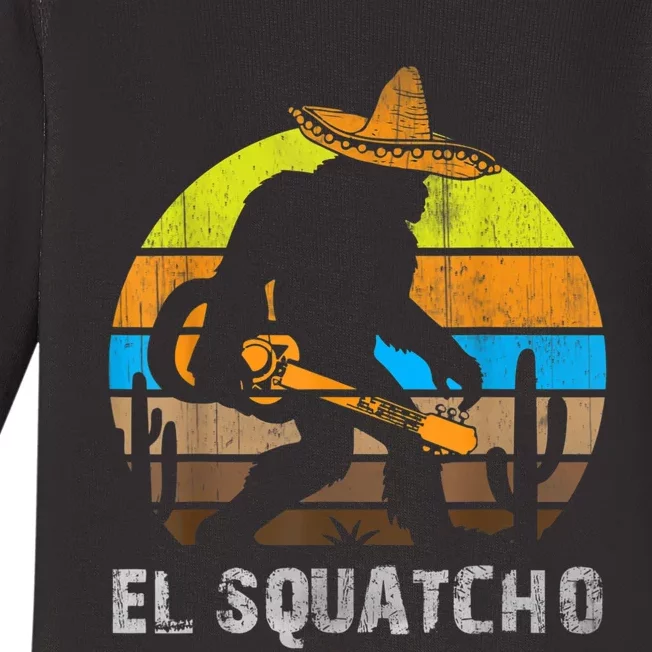 El Squatcho Bigfoot Sasquatch Baby Long Sleeve Bodysuit