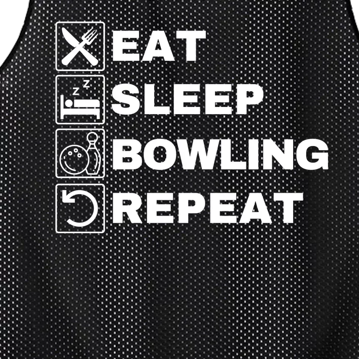 Eat Sleep Bowling Repeat Lucky Bowling Funny Bowling Lucky Bowler Eat Sleep Mesh Reversible Basketball Jersey Tank