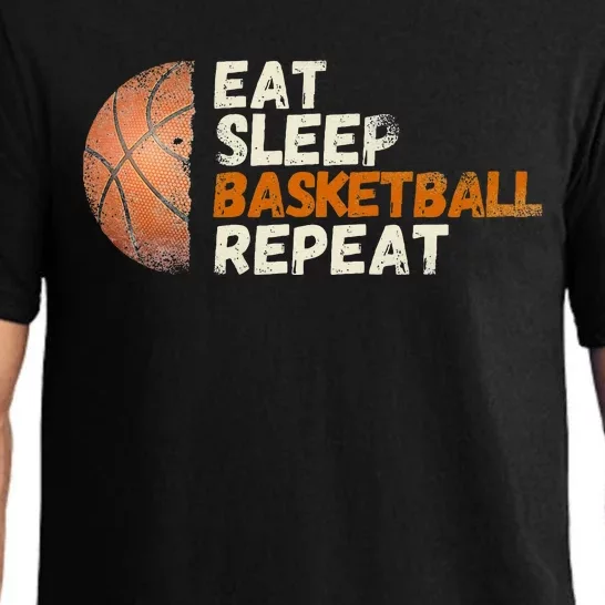 Eat Sleep Basketball Repeat Fun Basketball Fans Pajama Set