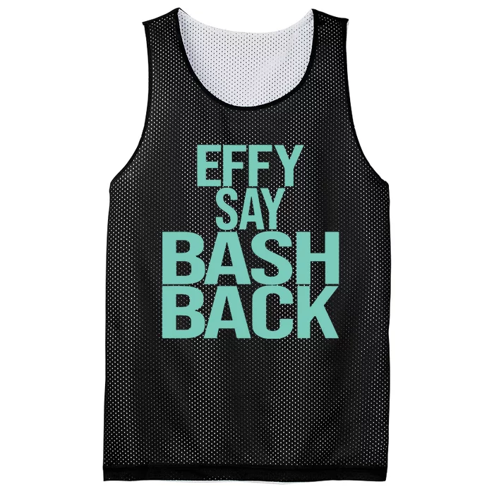 Effy Say Bash Back Mesh Reversible Basketball Jersey Tank